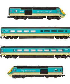 Dapol 2D-019-015 Class 43 HST Book Set in Midland Mainline livery - 43066, 43077 & two Mk 3 coaches (N Gauge) Free Postage