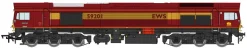 Dapol 4D-005-005 Dcc Ready Class 59/2 59201 'Vale of York' in EWS maroon & gold (OO Gauge) Free Postage