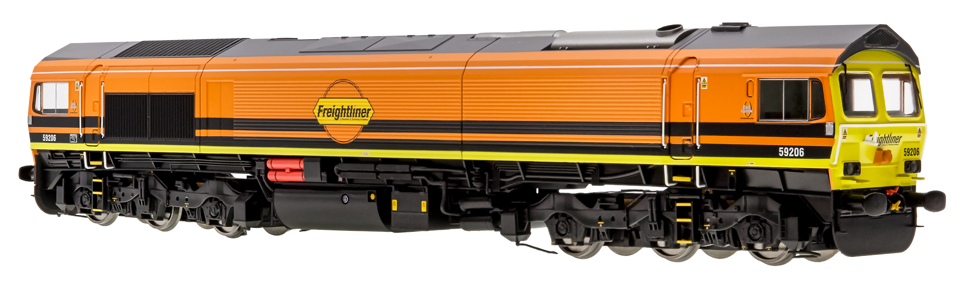 Dapol 4D-005-008 Dcc Ready Class 59/2 59206 'John F Yeoman' in Freightliner orange (OO Gauge) Free Postage