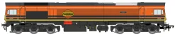 Dapol 4D-005-008 DSM Dcc Fitted With Smoke Class 59/2 59206 'John F Yeoman' in Freightliner orange (OO Gauge) Free Postage