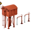 Ratio 215 Square large water tower with two water cranes - plastic kit (N Gauge)