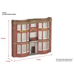 Alternative view of Graham Farish 42-261 Low Relief Station Hotel (N Gauge)