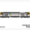 Cavalex Models Class 60049 "Scafell" In BR Railfreight Metals Sector Livery Dcc Ready (OO Gauge) Free Postage
