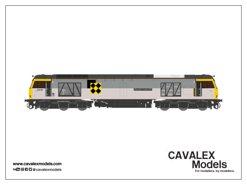 Cavalex Models Class 60061SF "Alexander Graham Bell " In BR Railfreight Coal Sector Livery Sound Fitted (OO Gauge) Free Postage