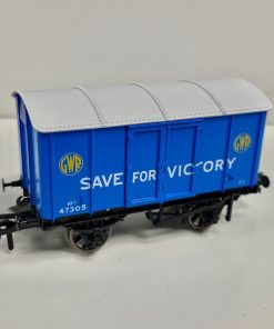 Rapido Trains 908010 GWR Dia. V6 'Iron Mink' van 47305 in GWR blue 'Salvage - Save for Victory' (OO Gauge)