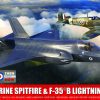 Airfix A50190 Supermarine Spitfire & F-35B Lightning II 'Then and Now' Gift Set (1:72 Scale)