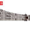 Peco ST-240 Setrack No.2 radius right handed point with insulfrog (OO Gauge)