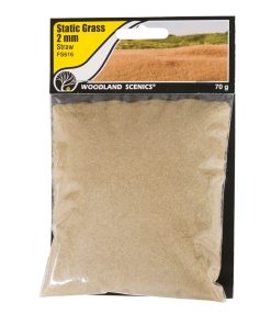 Woodland Scenics WFS616 2mm Static Grass Straw (Multiple Scales)