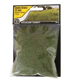 Woodland Scenics WFS626 12mm Static Grass Medium Green (Multiple Scales)