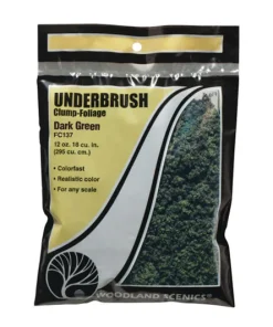 Woodland Scenics WFC137 Dark Green Underbrush (Bag) (Multiple Scales)