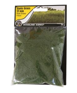 Woodland Scenics WFS625 12mm Static Grass Dark Green (Multiple Scales)