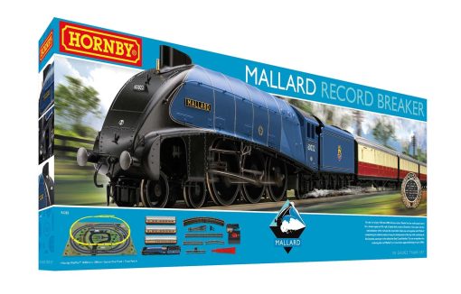 Hornby R1282M Mallard Record Breaker Train Set - Era 3 (OO Gauge)