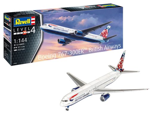 Revell 03862 Boeing 767-300ER British Airways Chelsea Rose (1:144 Scale)