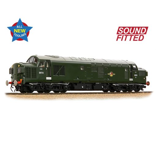 Bachmann Branchline 35-302SF Class 37/0 Split Headcode D6710 BR Green (Late Crest) Dcc Sound (OO Gauge)