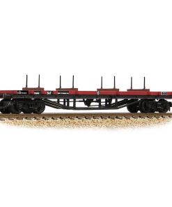 Graham Farish 373-925C 30T 'Prawn' Bogie Bolster BR Gulf Red With Load (N Gauge)