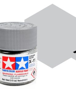 Tamiya X-11 Mini Acrylic Chrome Silver Gloss 10ml