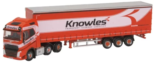 Oxford Diecast NVOL4003 Volvo FH4 Curtainside Knowles (N Gauge)