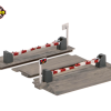Ratio 235 Level Crossing with Barriers (N Gauge)