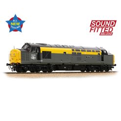 Bachmann Branchline 35-308SFX Class 37/0 Centre Headcode 37201 'St. Margaret' BR Engineers Grey & Yellow Dcc Sound Deluxe (OO Gauge)