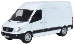 Oxford Diecast 76MSV004 White Mercedes Sprinter (OO Gauge)