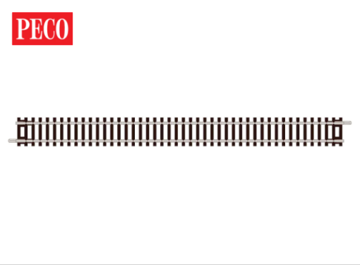thumbnail interactive-video image 1 of PECO Setrack ST-3011 N Gauge Double Straight Track – 8 Pieces (Code 80) 1 of 3