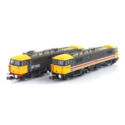 Dapol 2D-087-007D Class 87 Twin Pack 87006 "Royal Sovereign" & 87012 "City Of Glasgow Dcc Fitted N Gauge (Free Postage)
