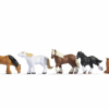 Noch 36762 Shire Horses (8) Figure Set (N Gauge)
