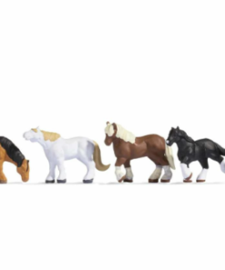Noch 36762 Shire Horses (8) Figure Set (N Gauge)
