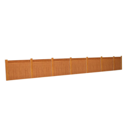ATD Models ATD005 Wooden Fencing Brown With Trellis Top Card Kit (OO Gauge)