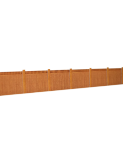 ATD Models ATD005 Wooden Fencing Brown With Trellis Top Card Kit (OO Gauge)