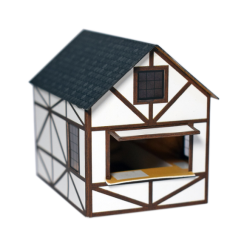 ATD Models ATD033 Traditional Market Stalls (2) Type 2 Card Kit (OO Gauge)