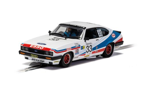 Scalextric C4222 Ford Capri MKIII Spa 24hrs 1981 Woodman, Buncombe & Clark Slot Car