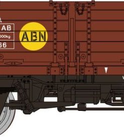 Rapido Trains 915004 OAA 45t open wagon in BR bauxite with yellow 'ABN' spot - 100066 (OO Gauge)