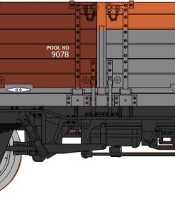Rapido Trains 915015 OAA 45t open wagon in patched Railfreight red and grey - 100072 (OO Gauge)