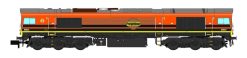 Revolution Trains RT-N66-GW-623 Class 66623 In Freightliner Genesee & Wyoming Livery Dcc Ready (N Gauge)