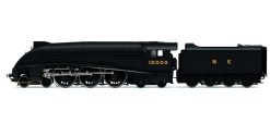 Hornby R30124 LNER, W1 Class, 'Hush Hush' Streamlined, 4-6-4, 10000 - Era 4 Dcc Ready (OO Gauge)