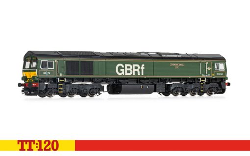Hornby TT3018M GBRf, Class 66, Co-Co, 66779, 'Evening Star' - Era 11 (TT:120 Gauge)