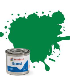 Humbrol Enamel No 002 Emerald Green Gloss Tinlet (14ml)