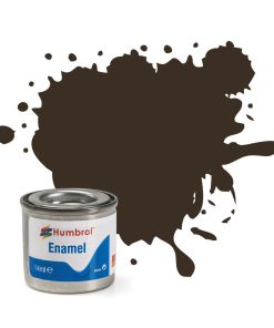 Humbrol Enamel No 010 Service Brown Gloss Tinlet (14ml)