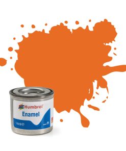 Humbrol Enamel No 018 Orange Gloss Tinlet (14ml)