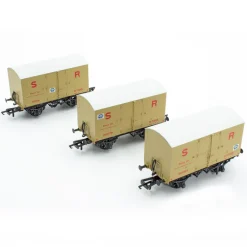 ACCURASCALE ACC2046 SR D1478 BANANA VAN - ORIGINAL SR LIVERY (PRE-1936) - TRIPLE PACK 2 (OO Gauge)