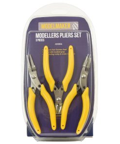 Model Maker MM006 Modellers Pliers Set (3 Pcs - Snipe, Flat & Side Cutter)