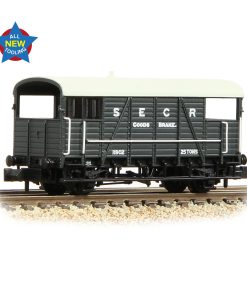 Graham Farish 378-025 SE&CR 25T 'Dance Hall' Brake Van SE&CR Grey (N Gauge)