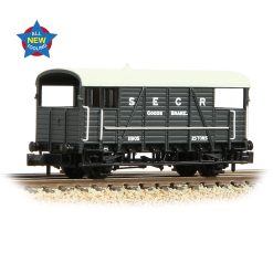 Graham Farish 378-025A SE&CR 25T 'Dance Hall' Brake Van SE&CR Grey (N Gauge)