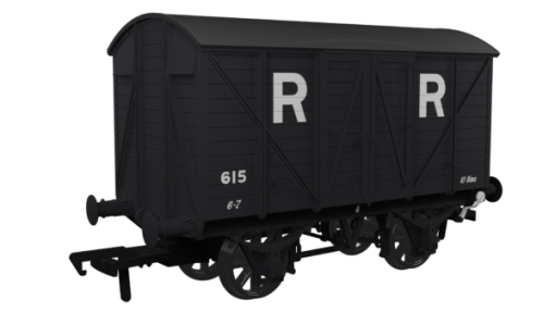 Rapido Trains 944037 Diagram V16 Van – Rhymney Railway No.615 Era 2 (OO Gauge)