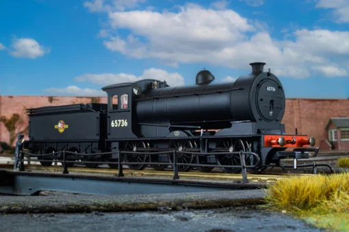 Oxford Rail OR76J26003XS J26 Class 65736 BR Late Plain Black Dcc Sound (OO Gauge)
