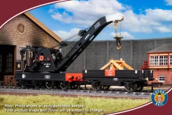 Oxford Rail OR76SCS1001 Standard Cowans Sheldon 15t Crane BR Stoke MPD RS1023-15 (OO Gauge)