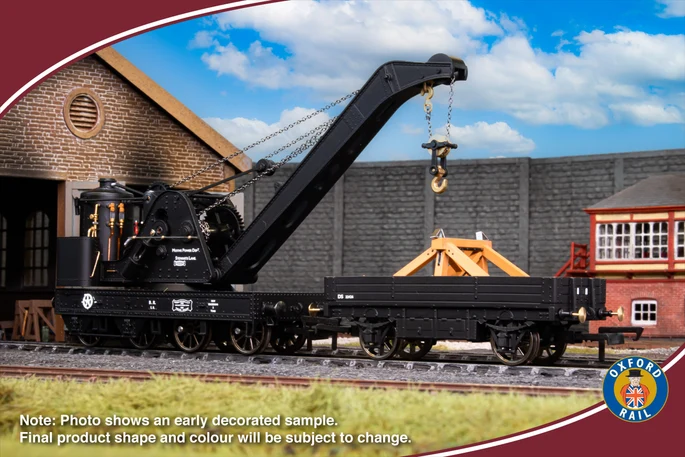 Oxford Rail OR76SCS2001 Standard Cowans Sheldon 15t Crane BR Stewarts Lane DS316 (OO Gauge)