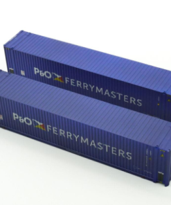 Dapol 4F-028-016 45ft Hi-Cube Container Pack (2) P & O Ferries Weathered (OO Gauge)