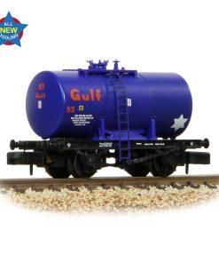 Graham Farish 378-001A 14T Anchor-Mounted Tank Wagon 'Gulf' Blue (N Gauge)
